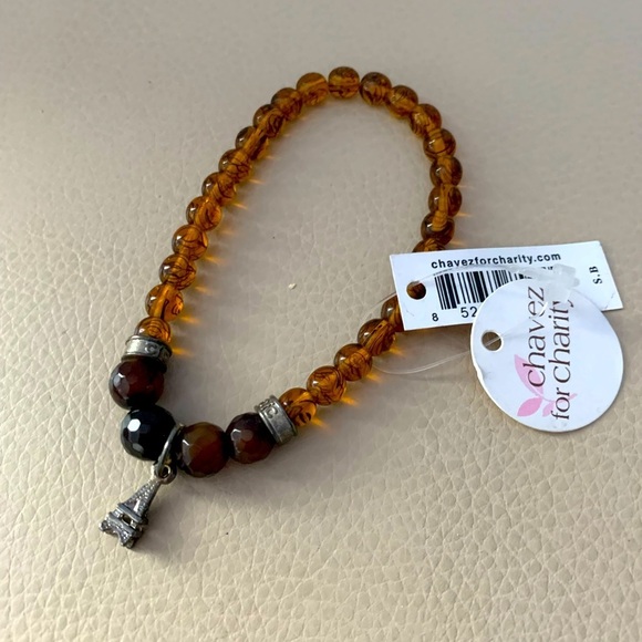 Jewelry - NWT Brown Beaded Bracelet